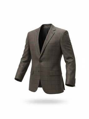 Tommy Hilfiger 100% Wool Windowpane Check Blazer